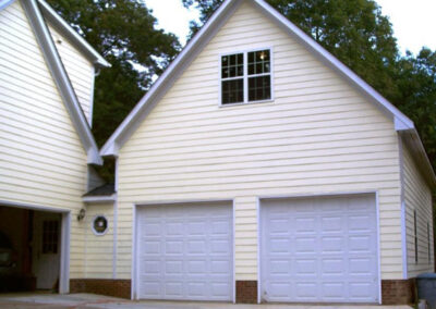 Attached Two Bay Garage WIth Family Room